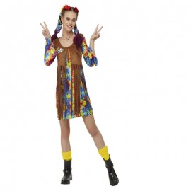 Vestido hippy Smiley multicolor Vestido hippy Smiley multicolor