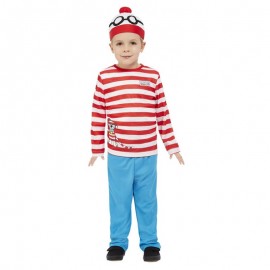 Dónde está el disfraz de wally rojo y blanco Dónde está el disfraz de wally rojo y blanco