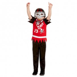 Disfraz de jugador de fútbol zombie rojo Disfraz de jugador de fútbol zombie rojo