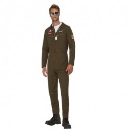 Top Gun Maverick Men's Aviator Disfraz Verde Top Gun Maverick Men's Aviator Disfraz Verde