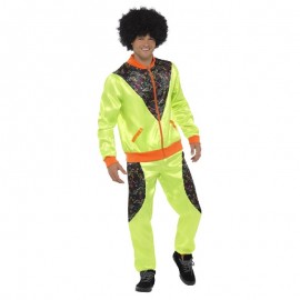 Disfraz retro shell Disfraz hombre verde neón Disfraz retro shell Disfraz hombre verde neón