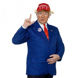Disfraz del presidente azul y rojo Disfraz del presidente azul y rojo