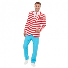 Donde esta Wally Disfraz rojo y blanco Donde esta Wally Disfraz rojo y blanco