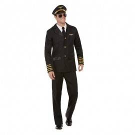 Disfraz piloto negro Disfraz piloto negro
