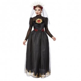 Disfraz de novia del lúdico DOTD SAGRED HEART NEGRO Disfraz de novia del lúdico DOTD SAGRED HEART NEGRO