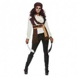 Disfraz de pirata de espíritu oscuro marrón Disfraz de pirata de espíritu oscuro marrón