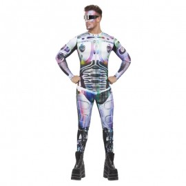 Cyber Space Alien Disfraz Multi Cyber Space Alien Disfraz Multi