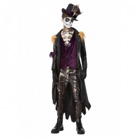 Disfraz de Doctor Deluxe Voodoo Witch Negro y Púrpura