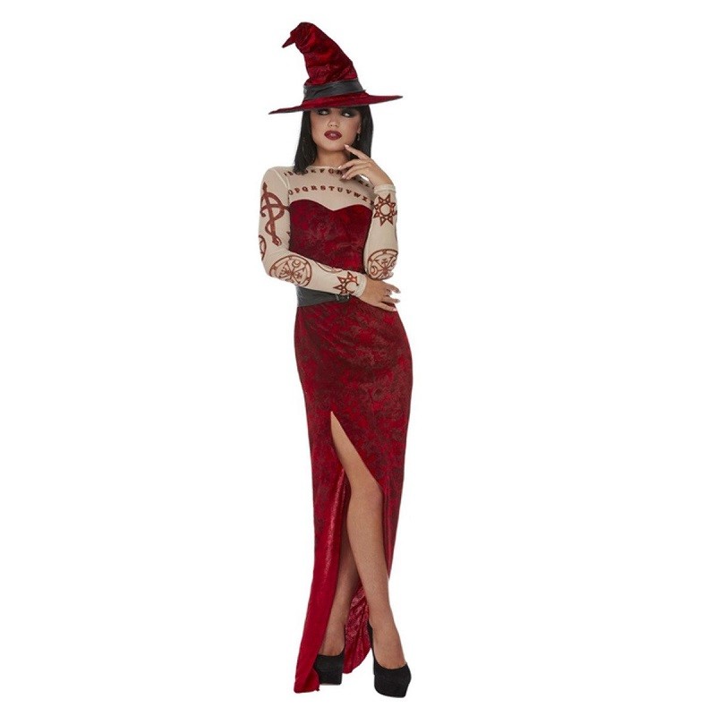 El otro día Crítico plan Disfraz de bruja satánica rojo - FiestasMix
