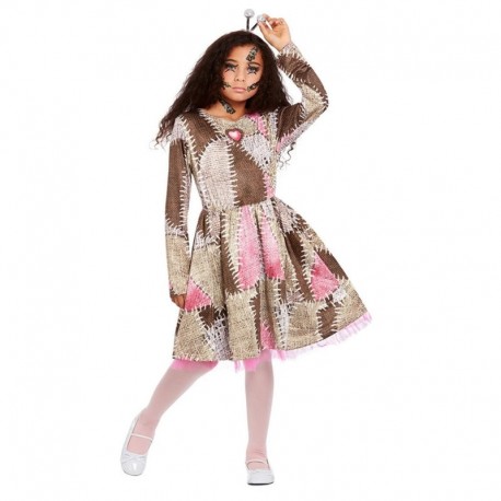 Disfraz de muñeca vudú marrón