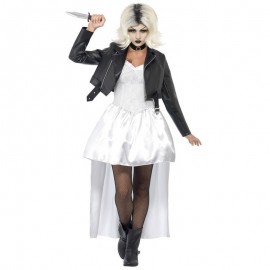 Novia de Chucky Tiffany Disfraz Blanco Novia de Chucky Tiffany Disfraz Blanco
