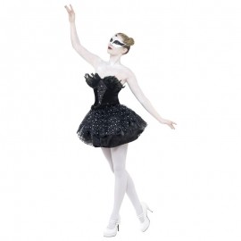 Disfraz gótico de mascarada de cisne negro Disfraz gótico de mascarada de cisne negro
