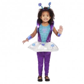 Disfraz de alienígena para niños pequeños plata Disfraz de alienígena para niños pequeños plata
