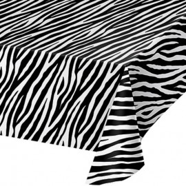 Mantel Zebra Plástico 274 x 137 cm
