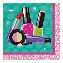 16 Servilletas Maquillaje Spa 25 cm