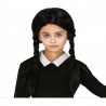 Peluca Negra Con Trenzas Infantil