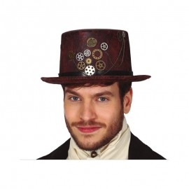 Chistera Steampunk Simil Piel Chistera Steampunk Simil Piel