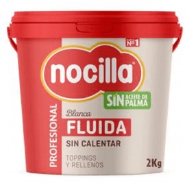 Nocilla Sin Aceite de Palma Blanca Fluida 2 Kg Nocilla Sin Aceite de Palma Blanca Fluida 2 Kg