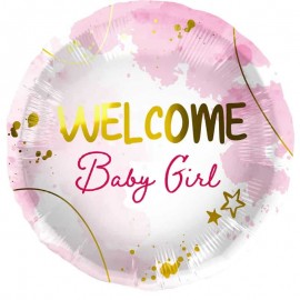 Globo Welcome Baby Girl 45 cm Globo Welcome Baby Girl 45 cm