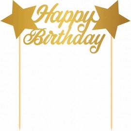 Topper Pastel Happy Birthday Esrellas Topper Pastel Happy Birthday Esrellas