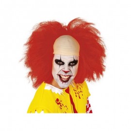 Peluca Payaso Malvado Roja