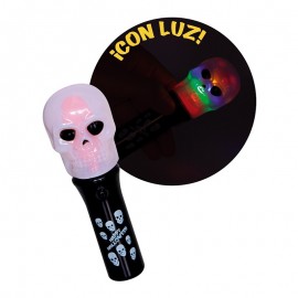 Varita Spinner Skull Con Luz Varita Spinner Skull Con Luz