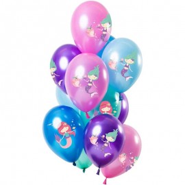 Bouquet de Globos 12 uds Sirena 30 cm Bouquet de Globos 12 uds Sirena 30 cm