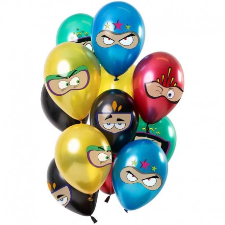 Bouquet de Ballon 12 uds Superheroes 30 cm