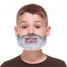 Barba con Bigote Gris Infantil