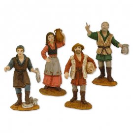 4 Figuras de Pesebre 8 cm 4 Figuras de Pesebre 8 cm