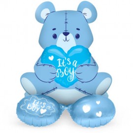 Globo Oso Con Base 61 cm Globo Oso Con Base 61 cm