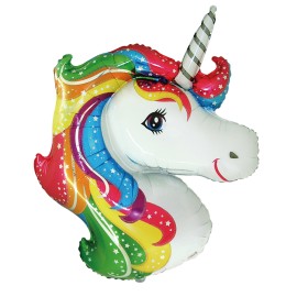 Globo Cabeza Unicornio 101 x 79 cm Globo Cabeza Unicornio 101 x 79 cm