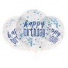 Globos Happy Birthday con Confeti