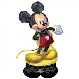 Globo Mickey Mouse con Base 83 x132 cm Globo Mickey Mouse con Base 83 x132 cm