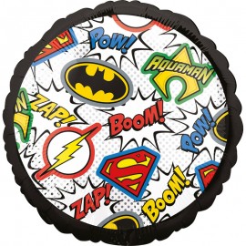 Globo Liga de la Justicia Comic Redondo 45 cm Globo Liga de la Justicia Comic Redondo 45 cm