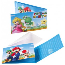 Invitaciones Mario Bros