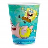 8 Vasos Bob Esponja de Cartón 200 ml