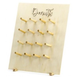 Pared de Donuts de Madera