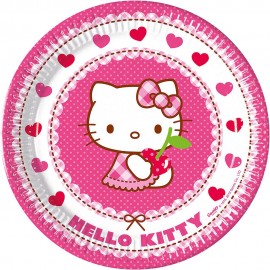 8 Platos Hello Kitty 23 cm