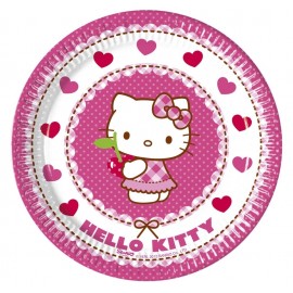 Platos Desechables Hello Kitty