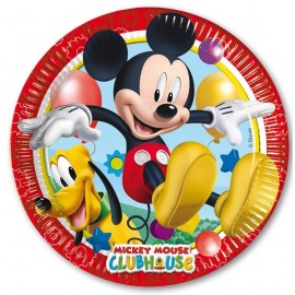 8 Platos Mickey Mouse 20 cm