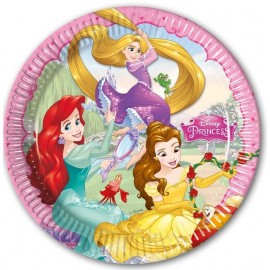 8 Platos Princesas Disney 23 cm