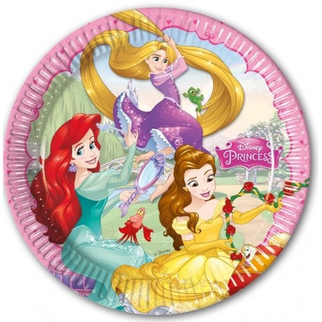8 Platos Princesas Dream Disney 23 cm