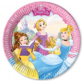 8 Platos Princesas Disney 20 cm