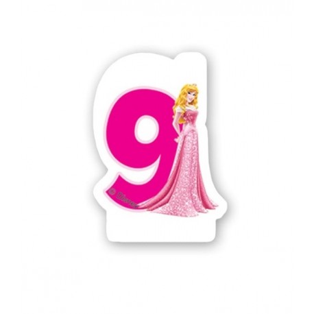 Vela nº9 Princesas Disney