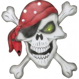 Calavera Pirata con Huesos Cruzados Calavera Pirata con Huesos Cruzados