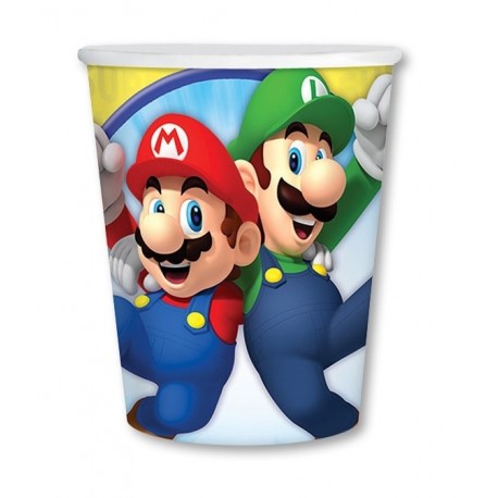 8 Vasos Super Mario 266 ml