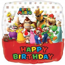 Globo Super Mario Bros Happy Birthday