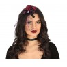 Diadema Lentejuelas Gorrito Lila Con Velo