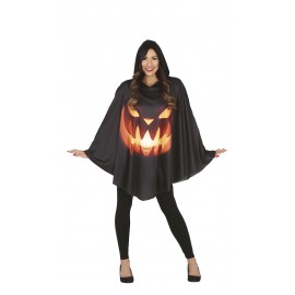 Disfraz de Pumpkin Poncho Adulta Disfraz de Pumpkin Poncho Adulta